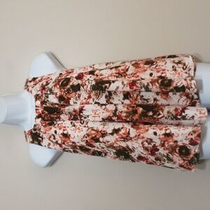 Prose & Poetry women blouse top floral size M casual vacation office artwork Y2K